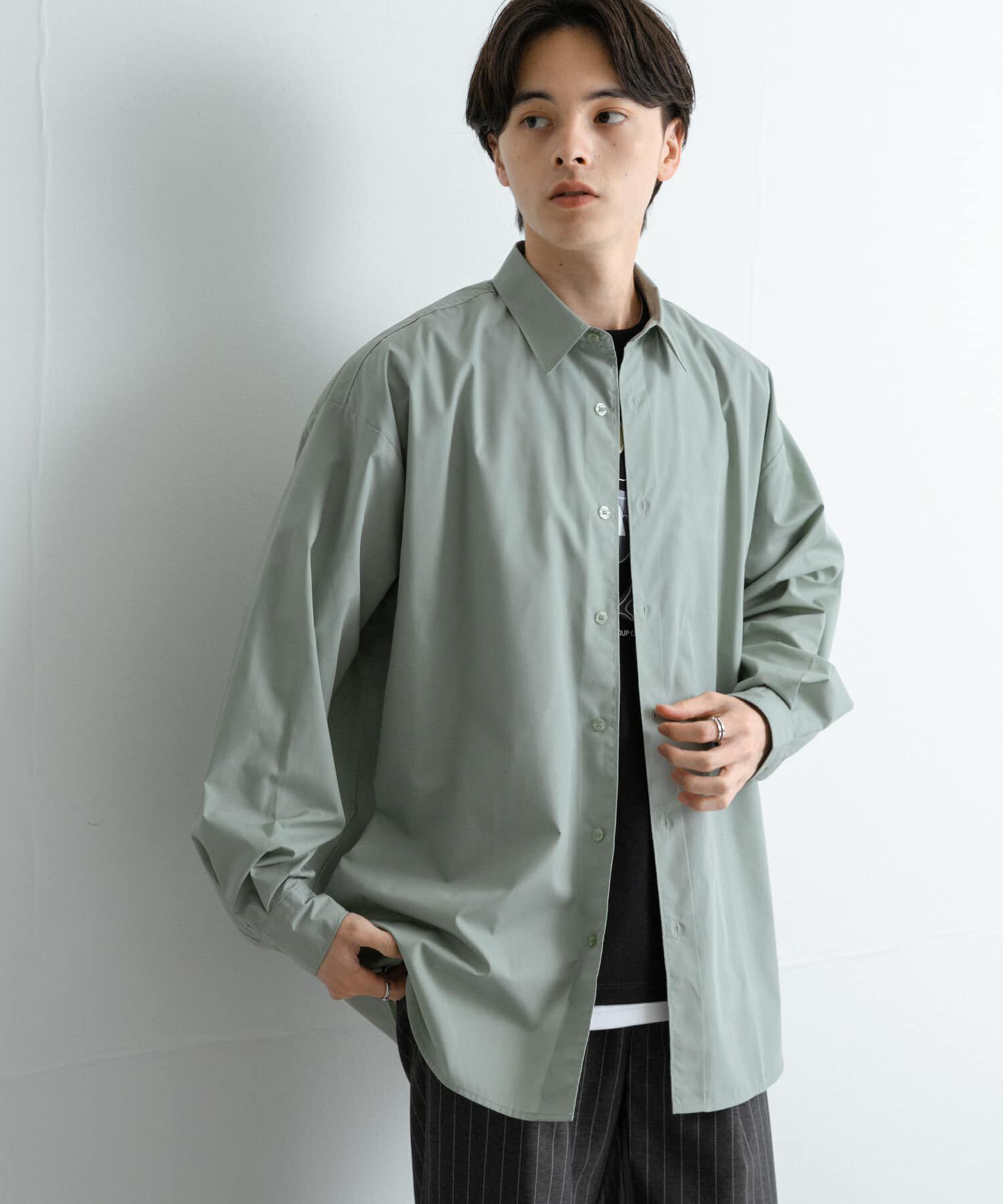 SENSE OF PLACE by URBAN RESEARCH「『ユニセックス』ブロードレギュラーカラールーズシャツ」|シャツ・ブラウス|