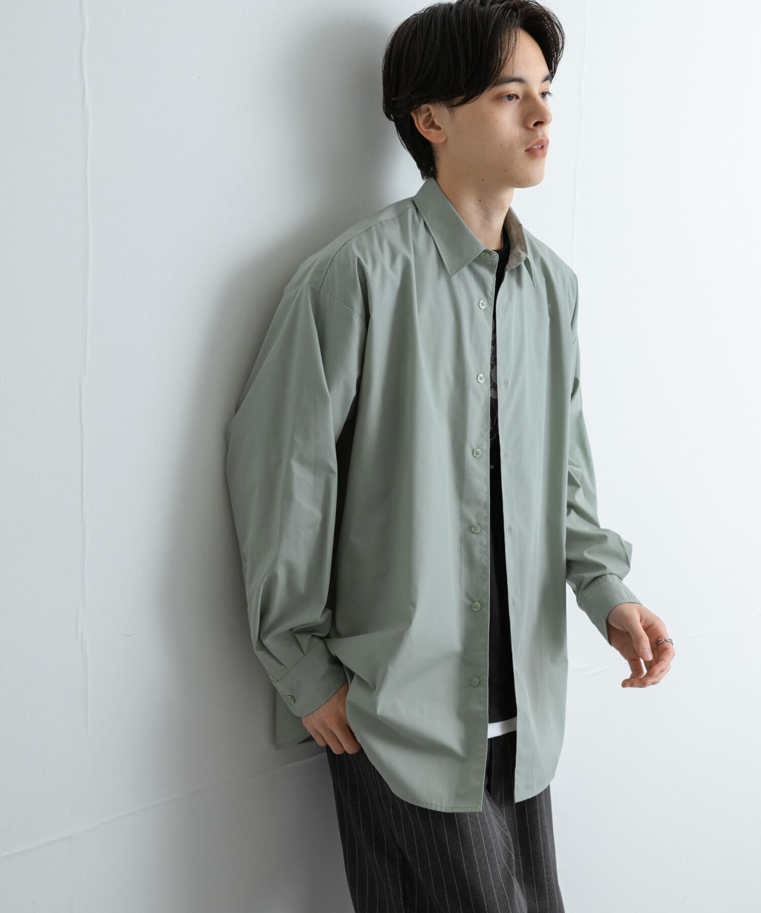 SENSE OF PLACE by URBAN RESEARCH「『ユニセックス』ブロードレギュラーカラールーズシャツ」|シャツ・ブラウス|