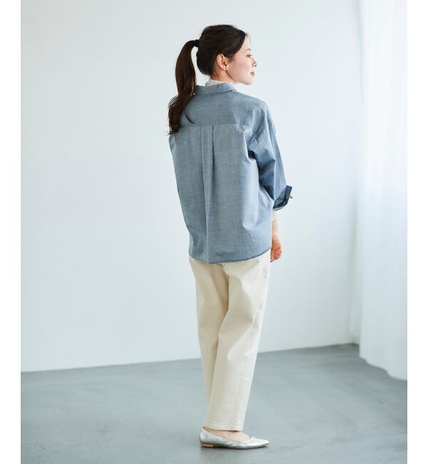 le.coeur blanc「フロントフリルレギュラーカラーシャツ」|シャツ・ブラウス|