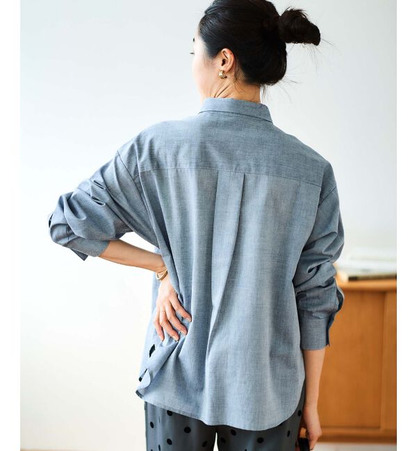 le.coeur blanc「フロントフリルレギュラーカラーシャツ」|シャツ・ブラウス|