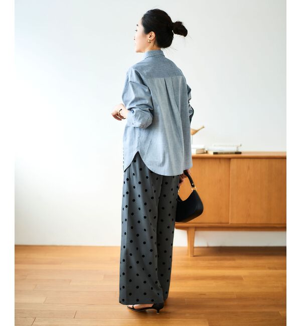 le.coeur blanc「フロントフリルレギュラーカラーシャツ」|シャツ・ブラウス|