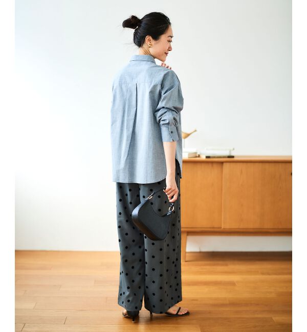 le.coeur blanc「フロントフリルレギュラーカラーシャツ」|シャツ・ブラウス|