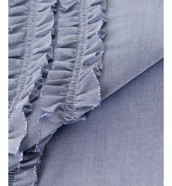 le.coeur blanc「フロントフリルレギュラーカラーシャツ」|シャツ・ブラウス|