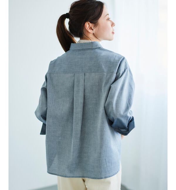 le.coeur blanc「フロントフリルレギュラーカラーシャツ」|シャツ・ブラウス|