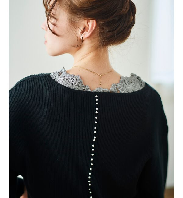 le.coeur blanc「バックモチーフレースタンク」|タンクトップ|