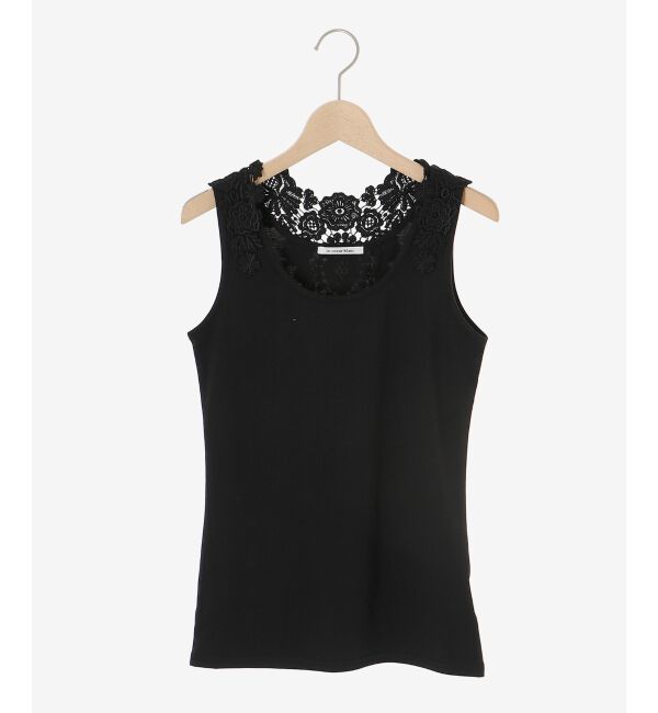 le.coeur blanc「バックモチーフレースタンク」|タンクトップ|