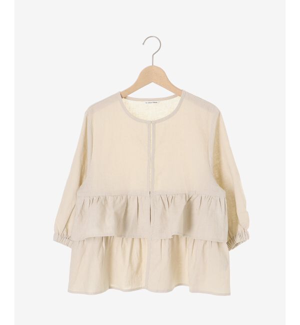  「《着映え◎》コットン麻フリルティアードジャケット」|その他|