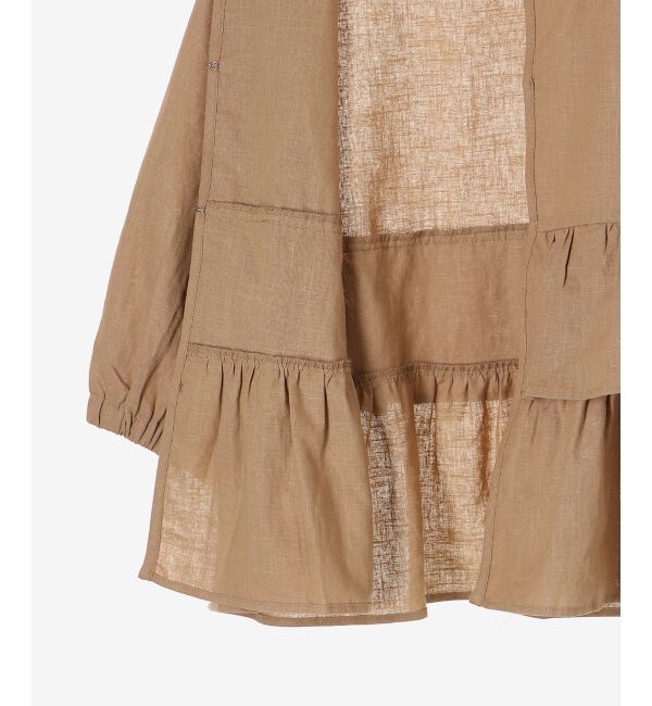  「《着映え◎》コットン麻フリルティアードジャケット」|その他|