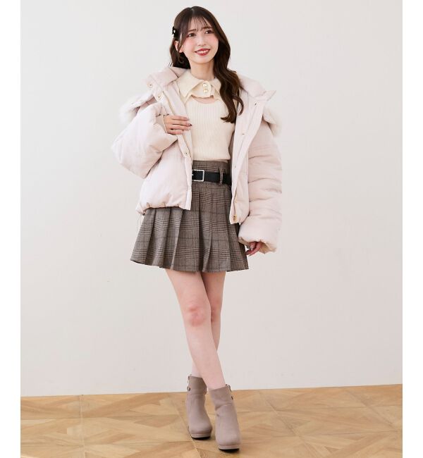  「襟付きデコルテオープンニット」|ニット・セーター|