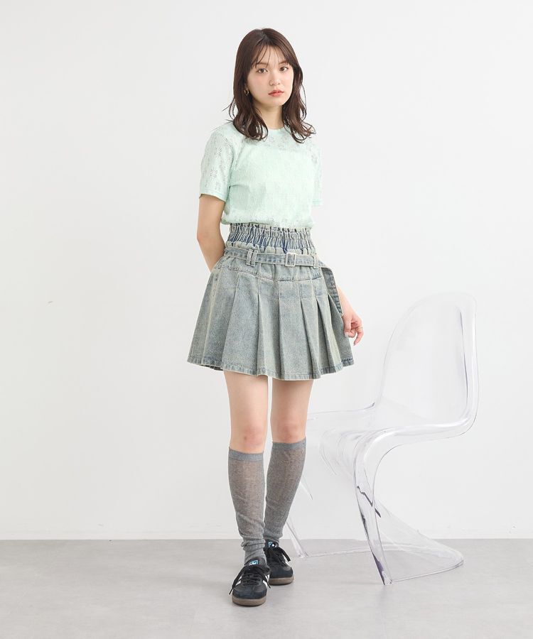 earth music&ecology「フラワーレースプルオーバー」|Tシャツ・カットソー|