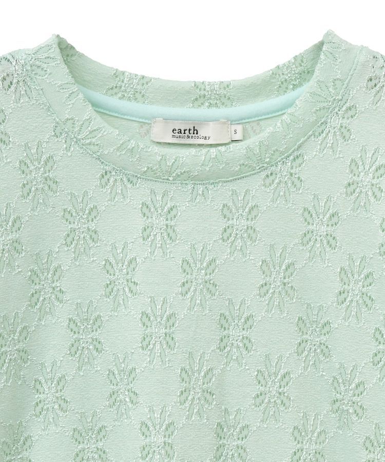 earth music&ecology「フラワーレースプルオーバー」|Tシャツ・カットソー|