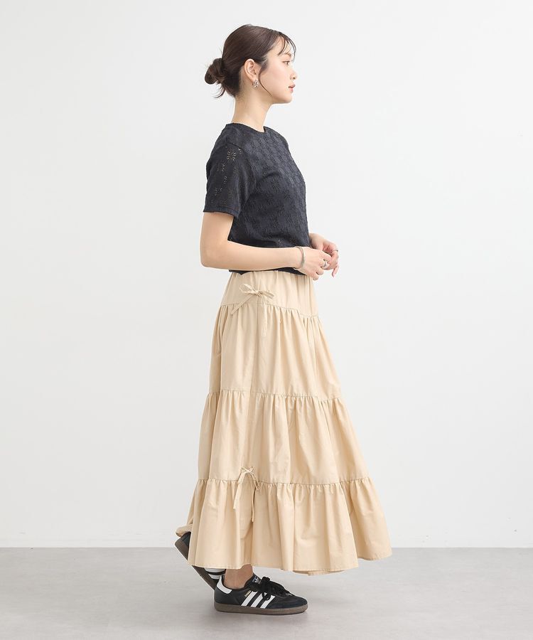 earth music&ecology「フラワーレースプルオーバー」|Tシャツ・カットソー|