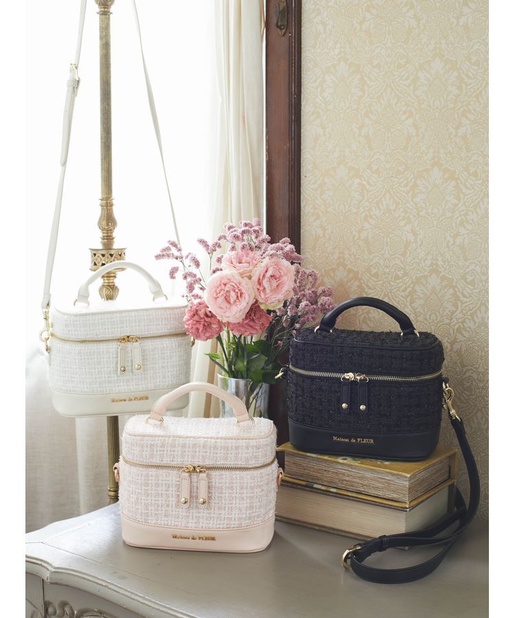 Maison de FLEUR「ツイードキューブショルダーバッグ」|ショルダー・メッセンジャー|