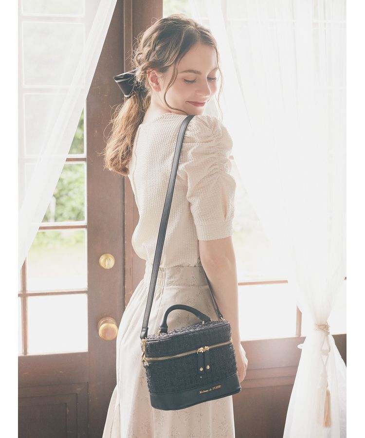 Maison de FLEUR「ツイードキューブショルダーバッグ」|ショルダー・メッセンジャー|