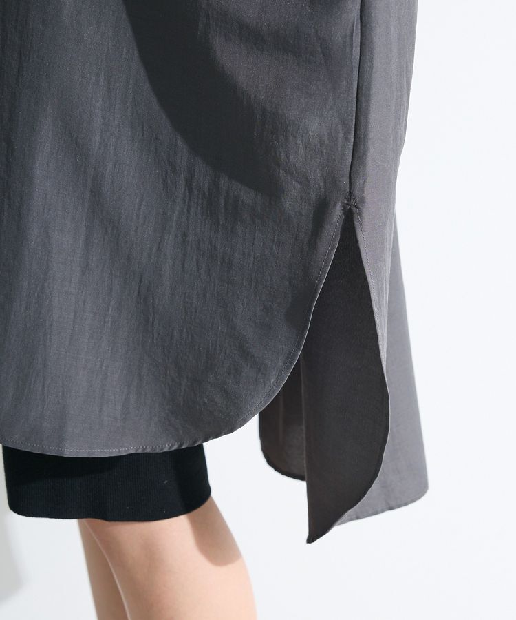 Green Parks「7分袖ミディ丈シャツワンピース」|ワンピース|