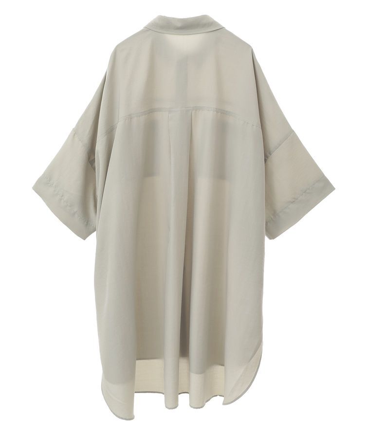 Green Parks「7分袖ミディ丈シャツワンピース」|ワンピース|