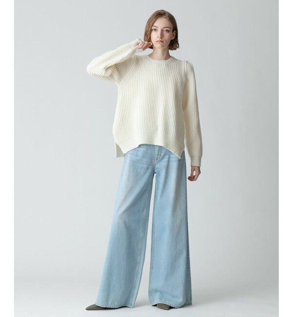 allureville「片畦イレヘムプルオーバー」|ニット・セーター|