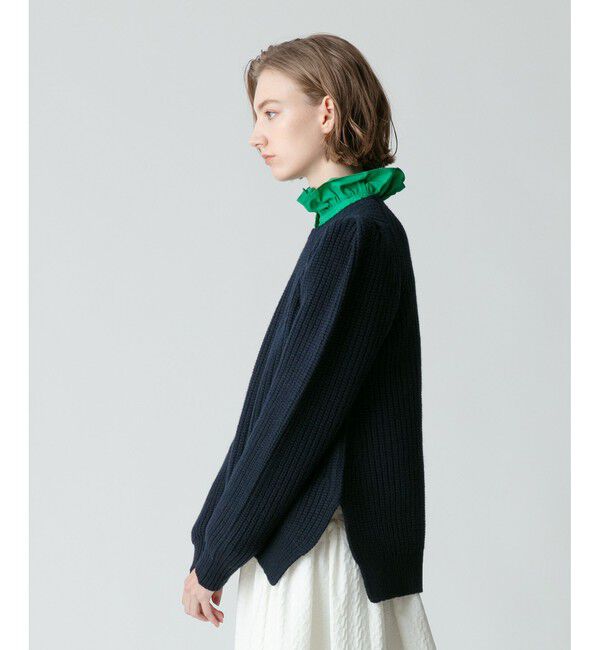 allureville「片畦イレヘムプルオーバー」|ニット・セーター|
