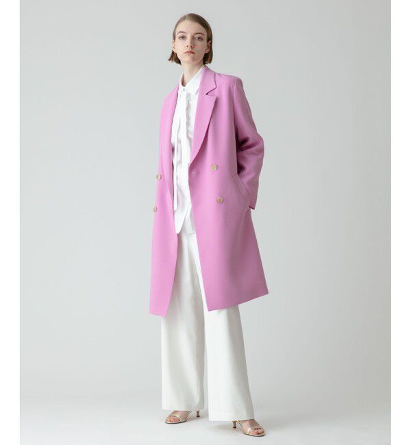 allureville「ダブルクロスチェスターコート」|ダッフルコート|