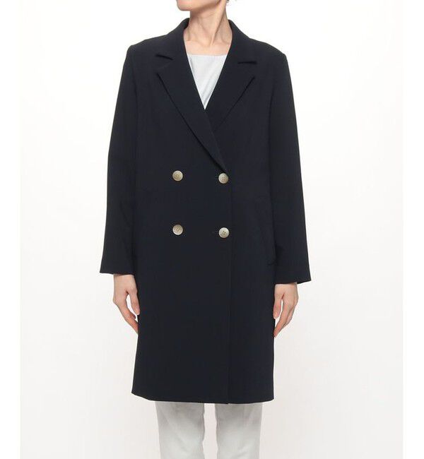 allureville「ダブルクロスチェスターコート」|ダッフルコート|