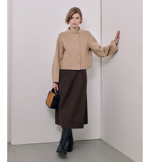 allureville「スタンドカラータックワンピース」|ワンピース|