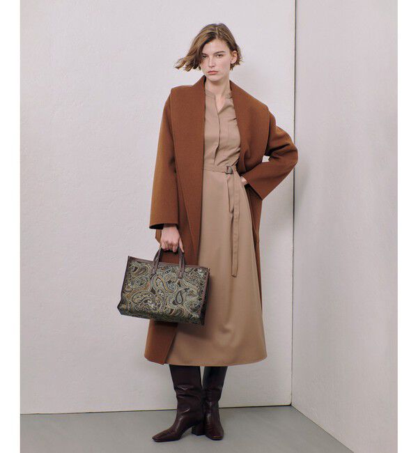 allureville「スタンドカラータックワンピース」|ワンピース|