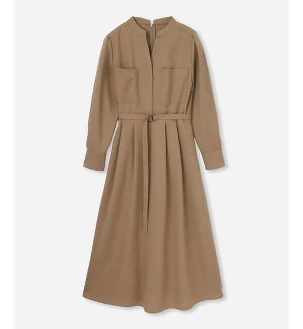 allureville「スタンドカラータックワンピース」|ワンピース|