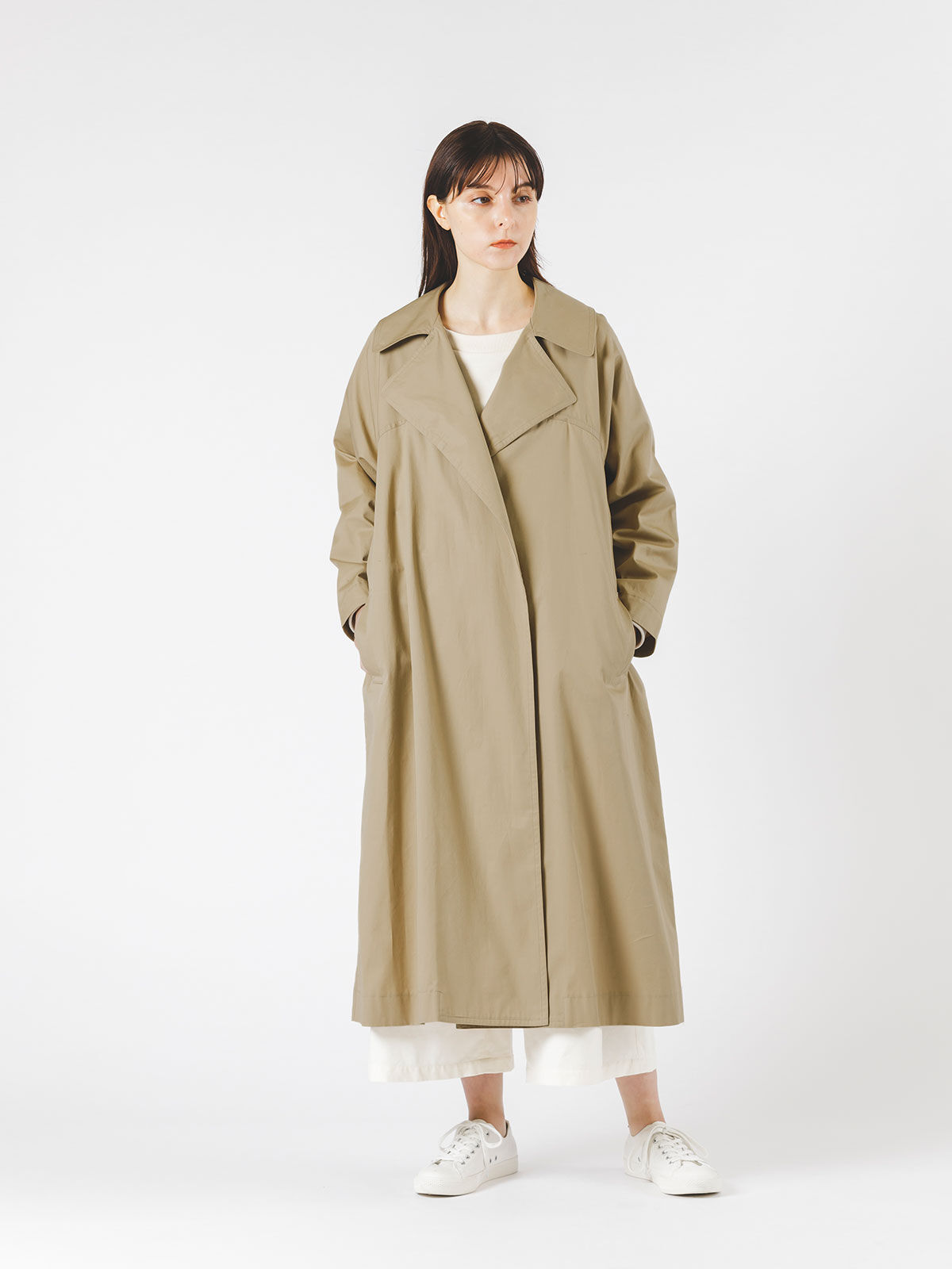 mizuiro ind「mizuiro ind ドルマンスリーブトレンチコート」|トレンチコート|
