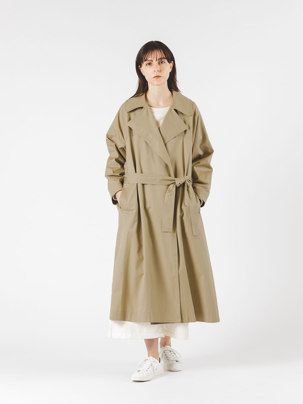 mizuiro ind「mizuiro ind ドルマンスリーブトレンチコート」|トレンチコート|