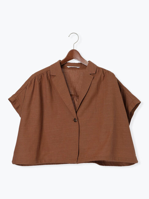 Te chichi TERRASSE「テーラーカラー羽織りシャツ《2025summer catalog item》」|シャツ・ブラウス|