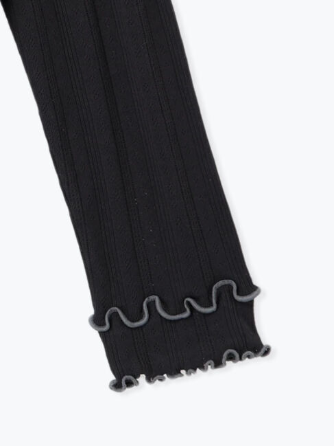 Samansa Mos2「パターンメッシュ配色メロウハイネックカットソー」|Tシャツ・カットソー|