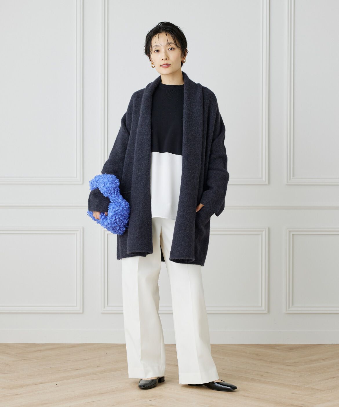 INED「《大きいサイズ》Aimee美脚ワイドパンツ」|その他|