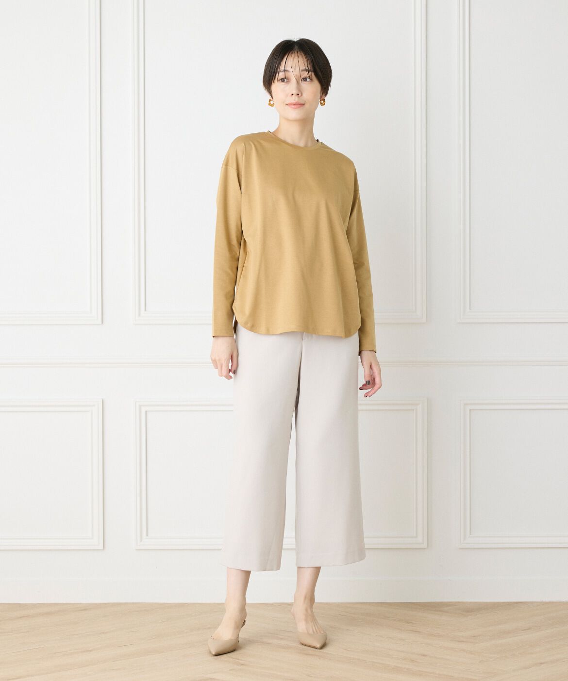 7-IDconcept.「スーピマコットンロングTシャツ」|Tシャツ・カットソー|