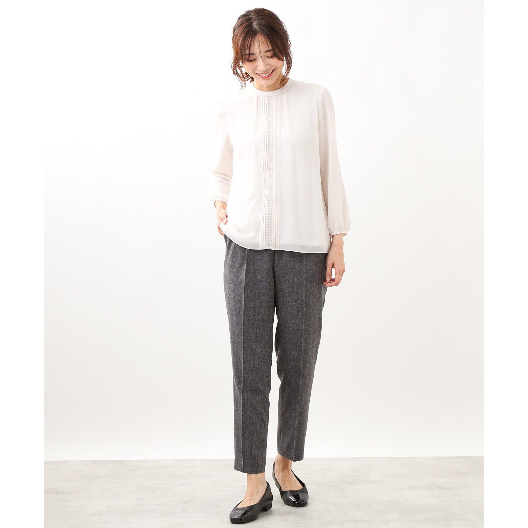 Reflect「【ジャケットのインナーにおすすめ】フロントディティールブラウス」|シャツ・ブラウス|