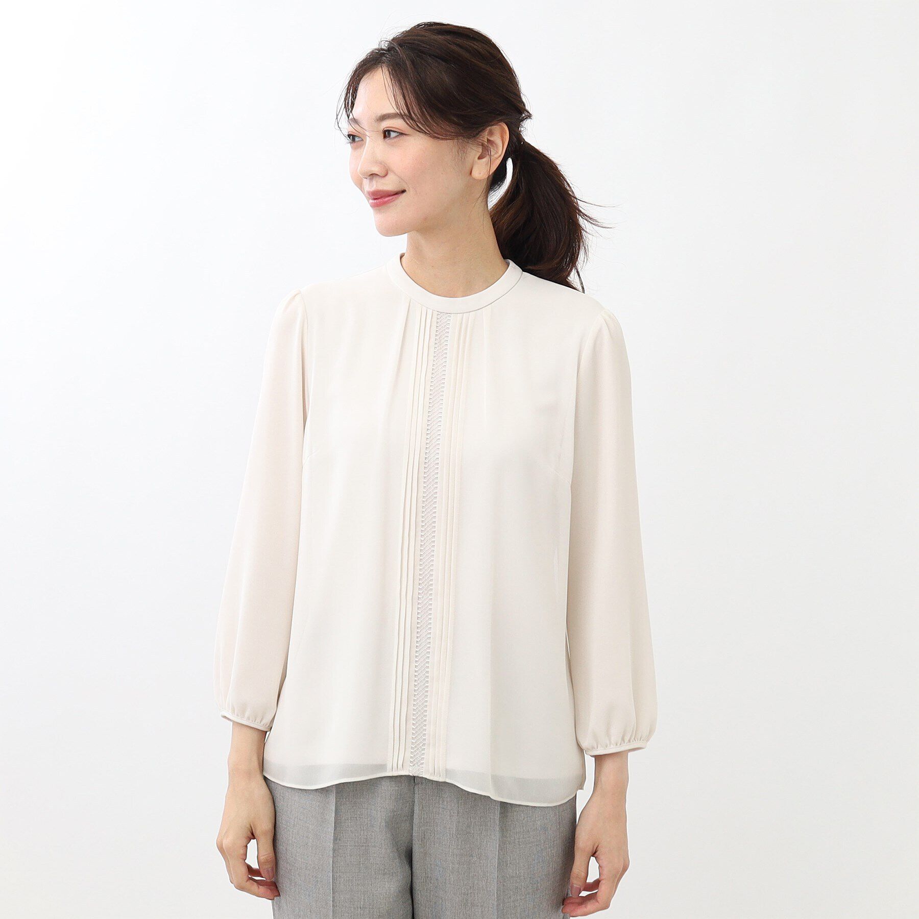 Reflect「【ジャケットのインナーにおすすめ】フロントディティールブラウス」|シャツ・ブラウス|