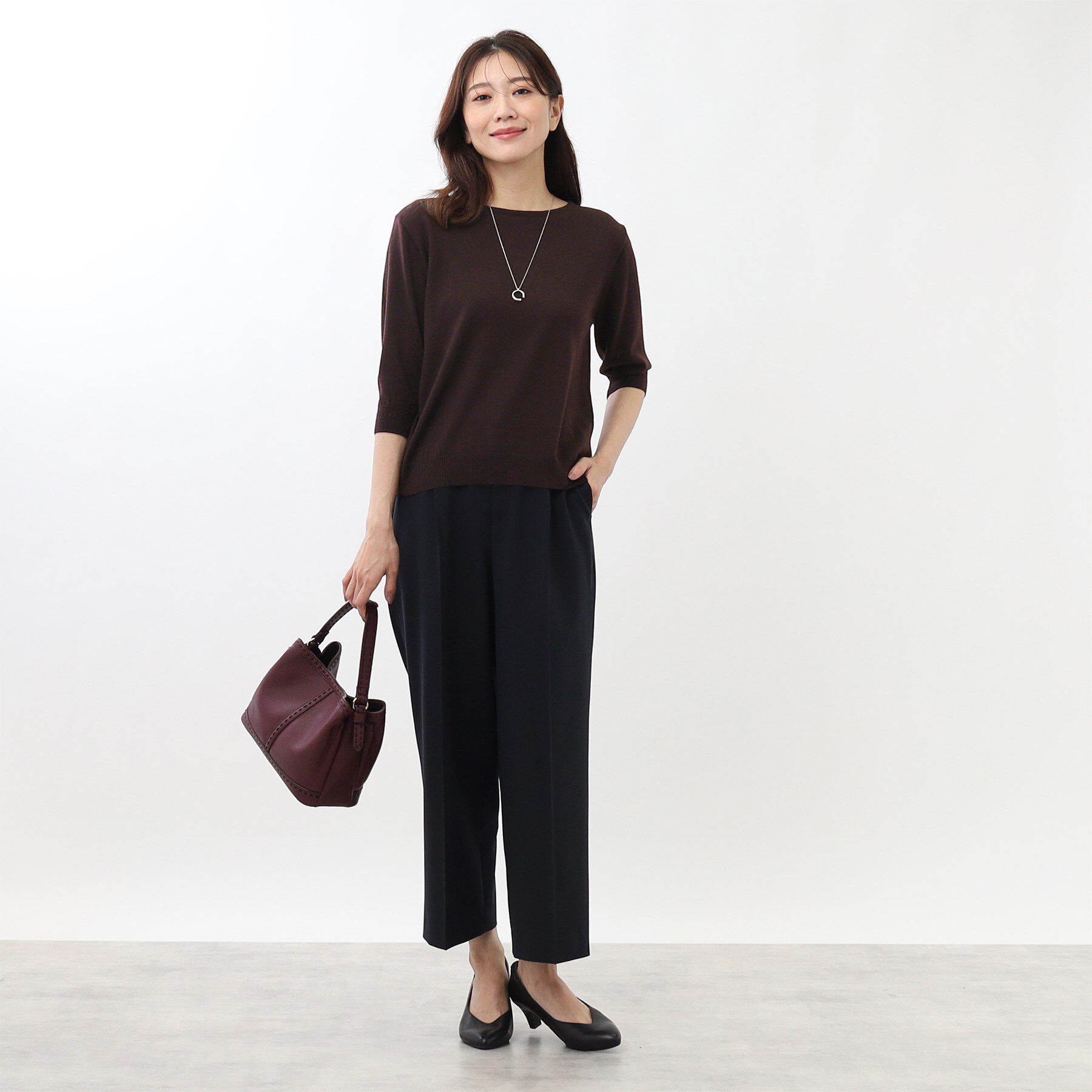 Reflect「【SALE／セットアップ可】ソフトタッチクルーネックニット」|ニット・セーター|