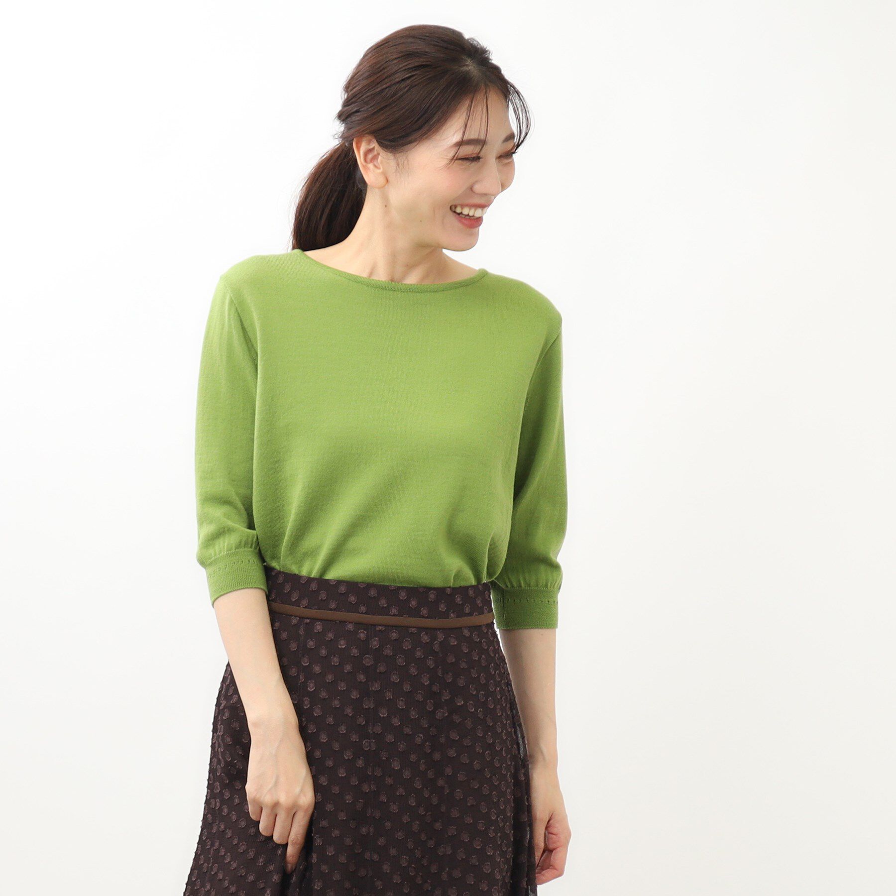 Reflect「【SALE／セットアップ可】ソフトタッチクルーネックニット」|ニット・セーター|