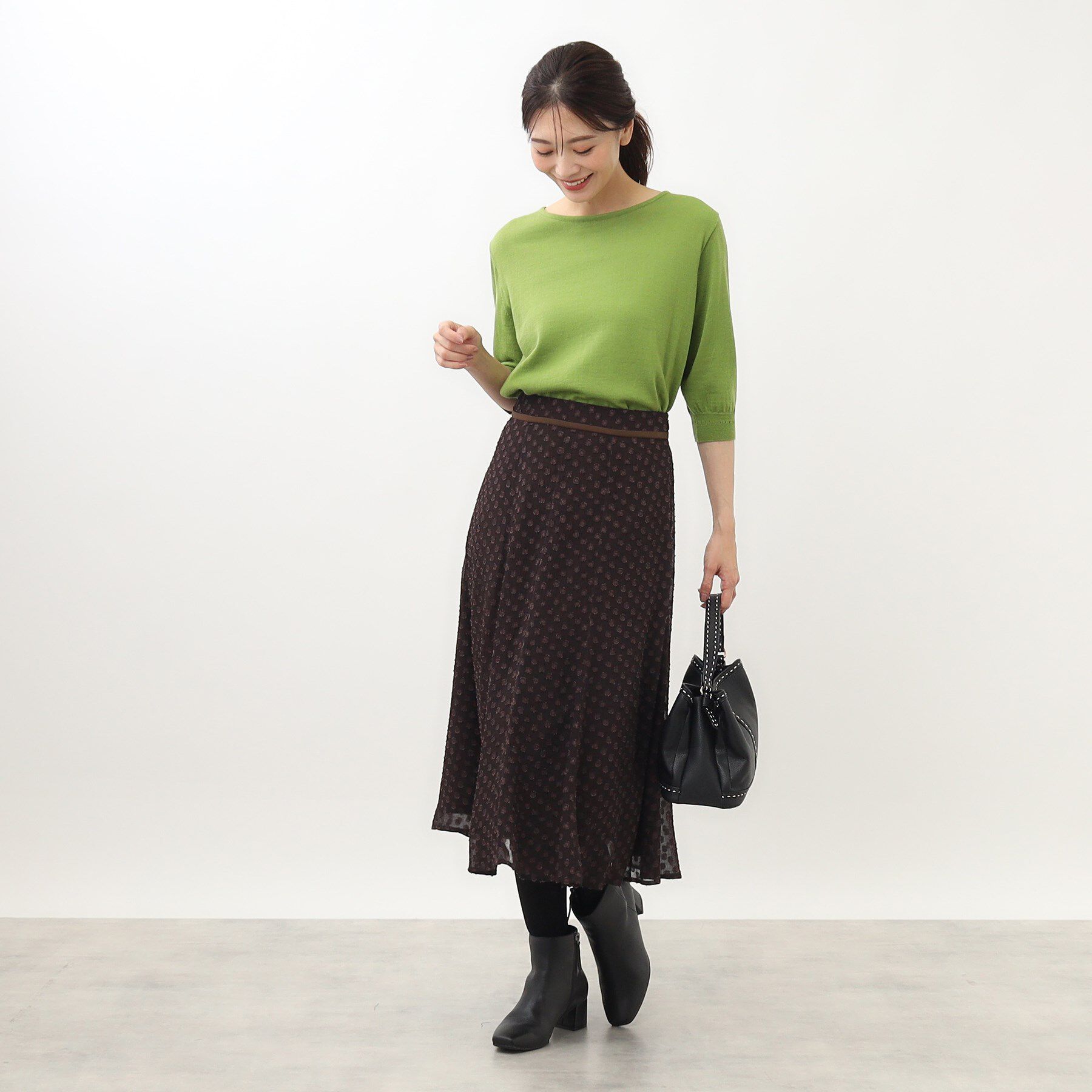 Reflect「【SALE／セットアップ可】ソフトタッチクルーネックニット」|ニット・セーター|