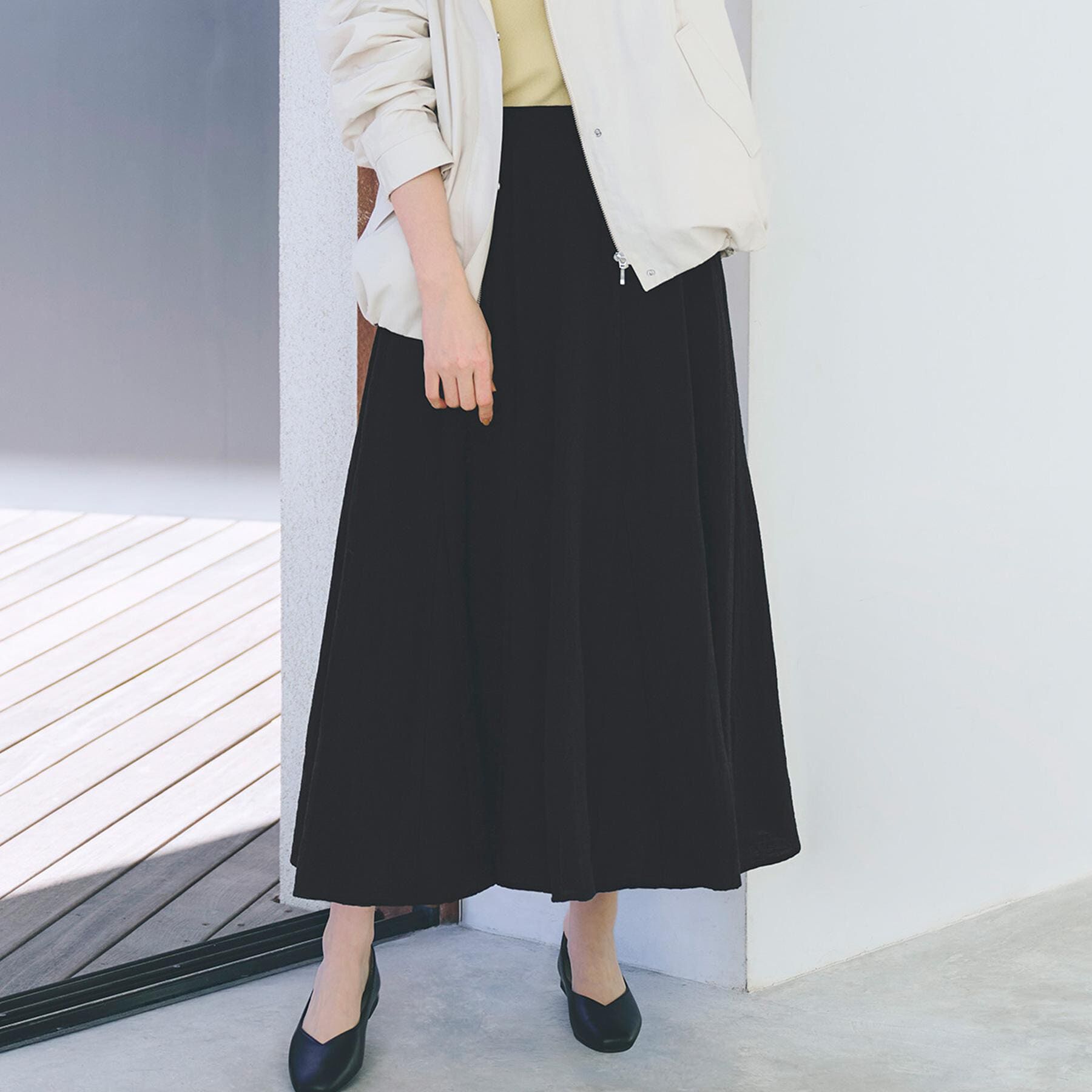 grove「ラスティックマーメイドスカート」|スカート|ブラック(019)