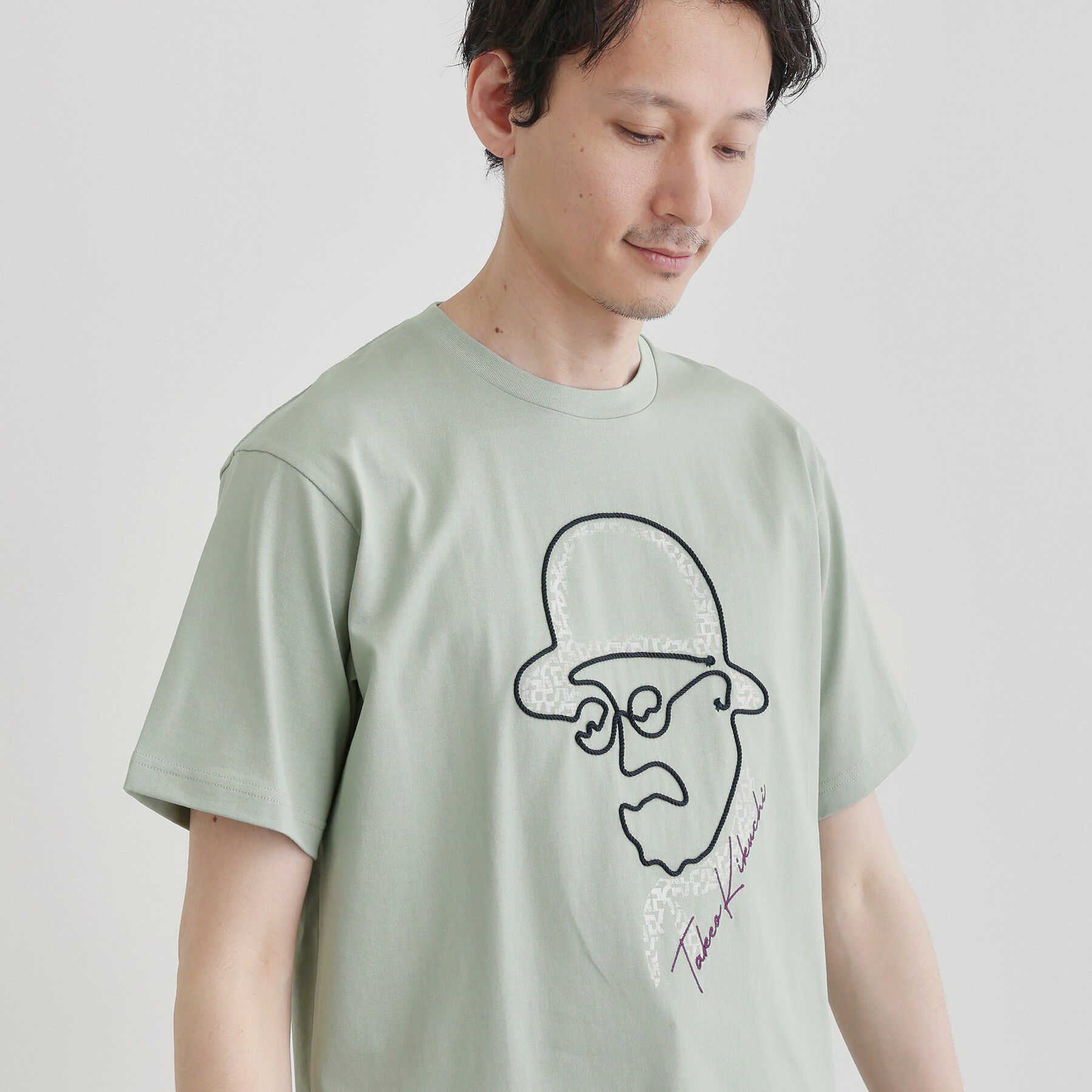 TAKEO KIKUCHI「【Sサイズ～】フェイスロープ刺繍 天竺Tシャツ」|Tシャツ・カットソー|