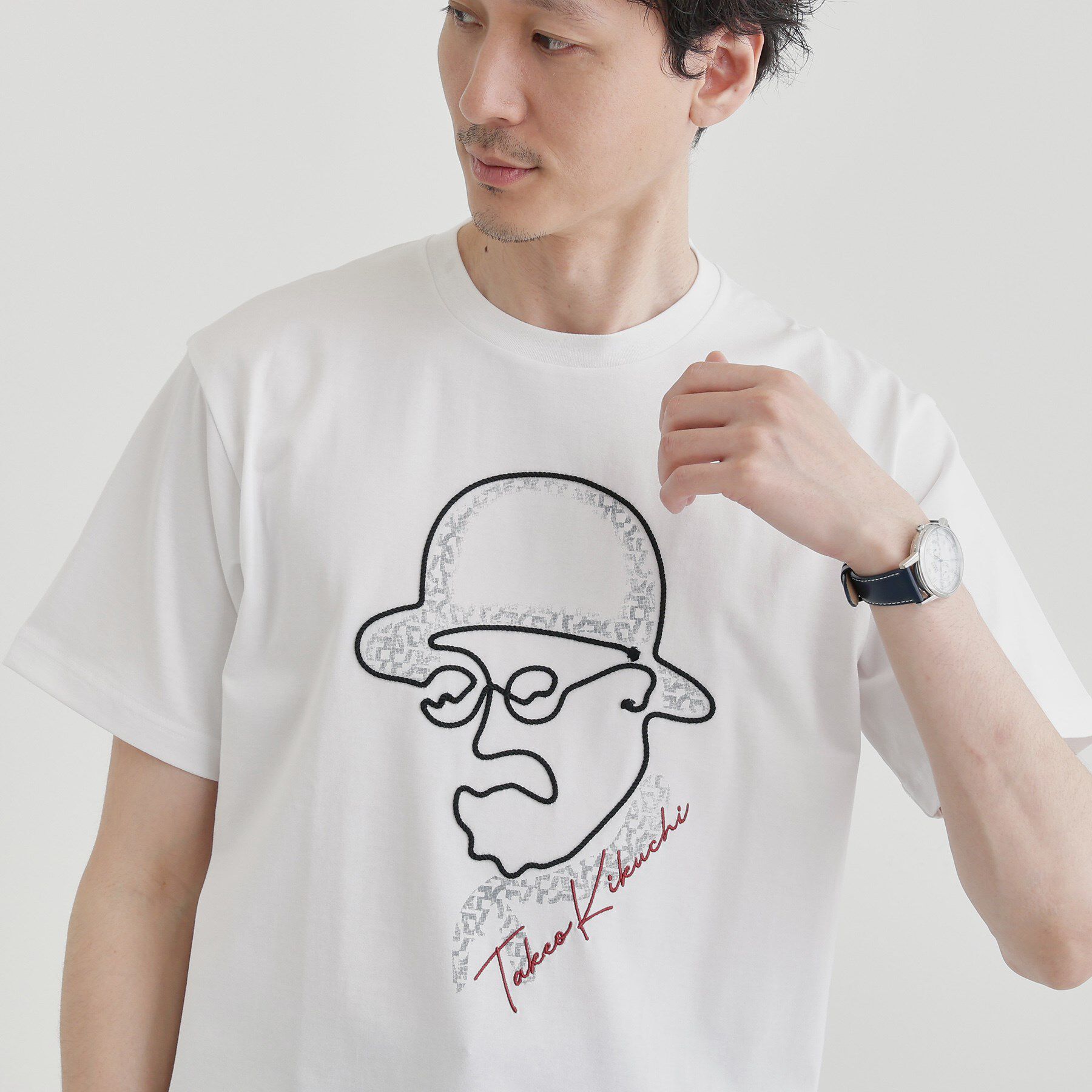TAKEO KIKUCHI「【Sサイズ～】フェイスロープ刺繍 天竺Tシャツ」|Tシャツ・カットソー|