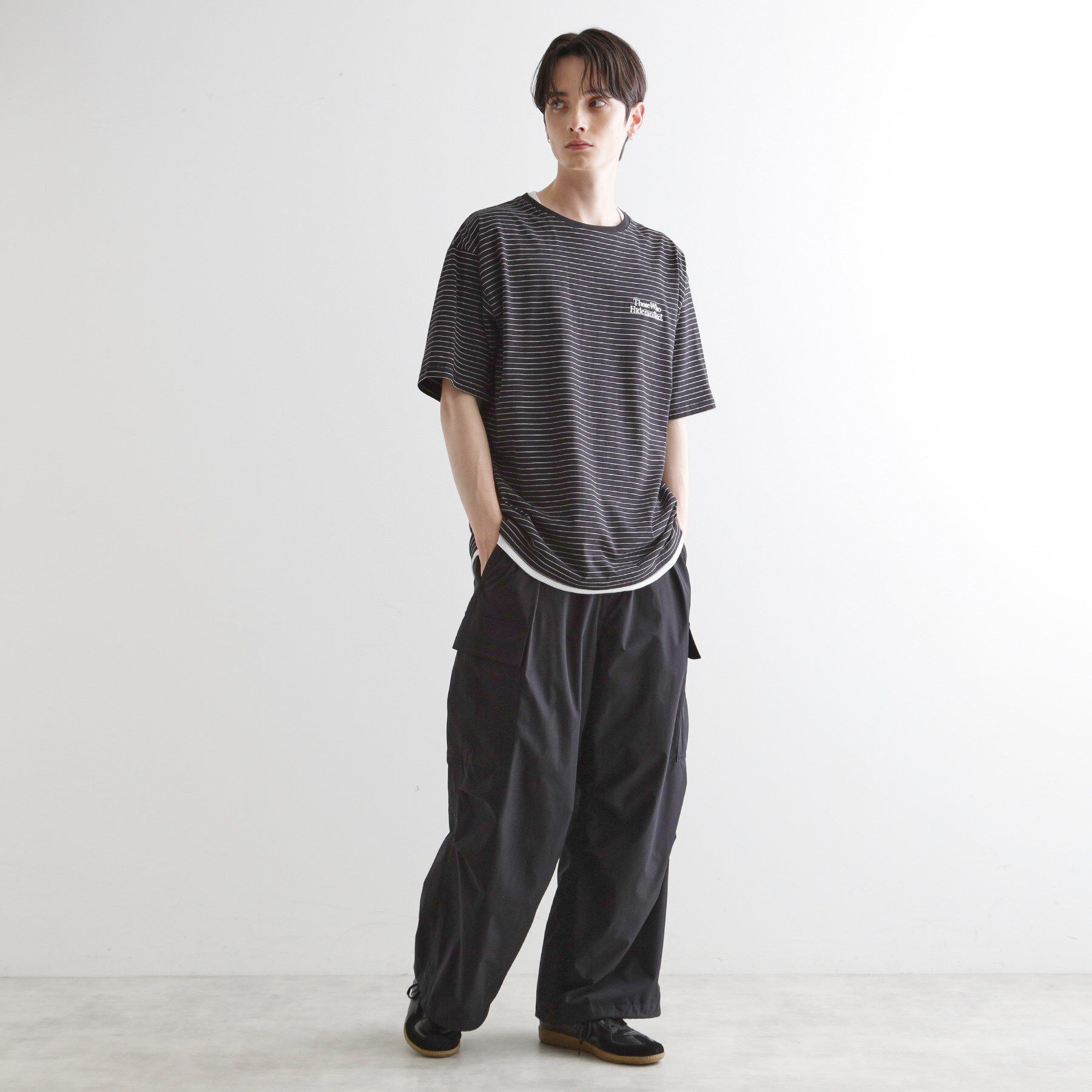 tk.TAKEO KIKUCHI「マイクロボーダーフェイクTシャツ」|Tシャツ・カットソー|