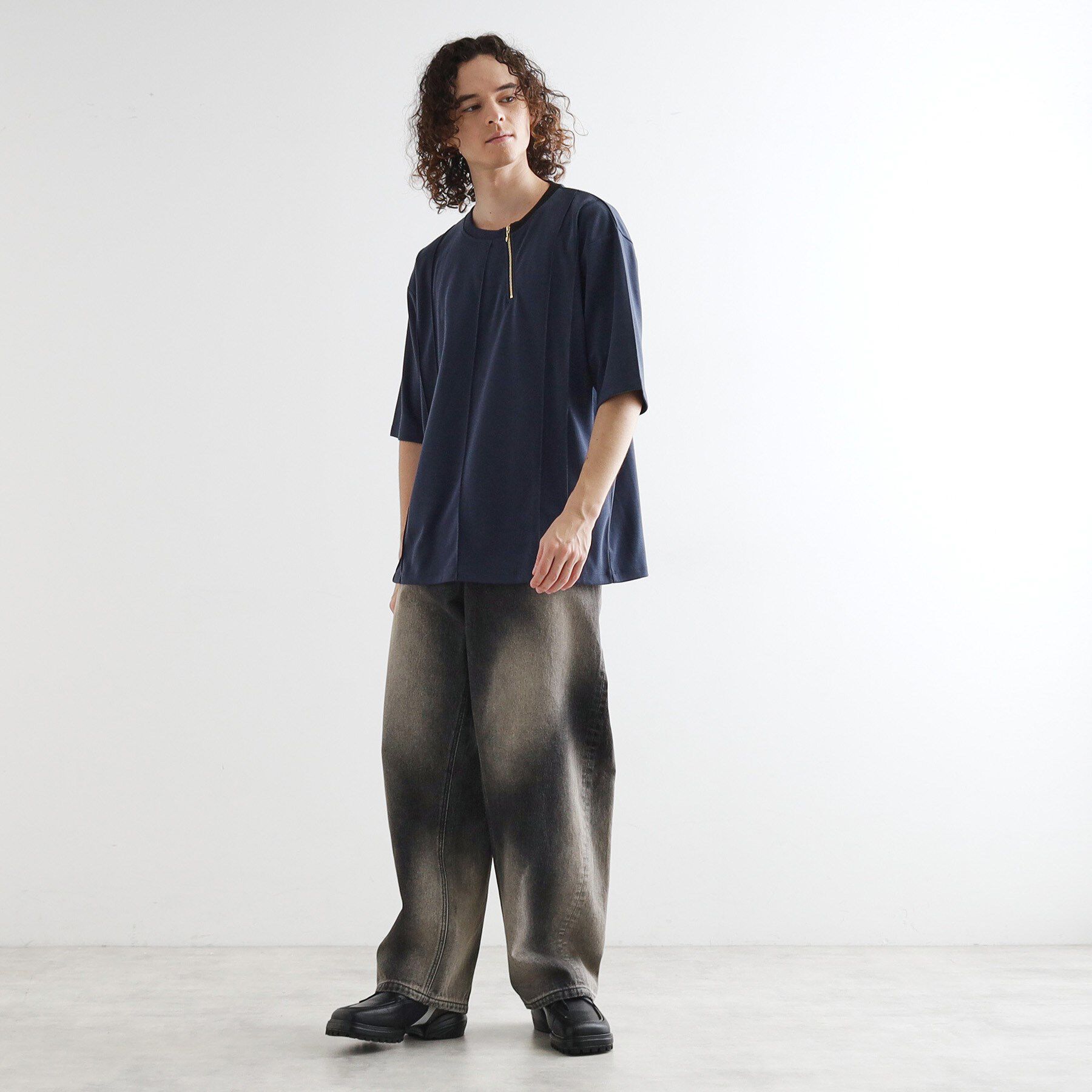 tk.TAKEO KIKUCHI「ストライプタックTシャツ」|Tシャツ・カットソー|