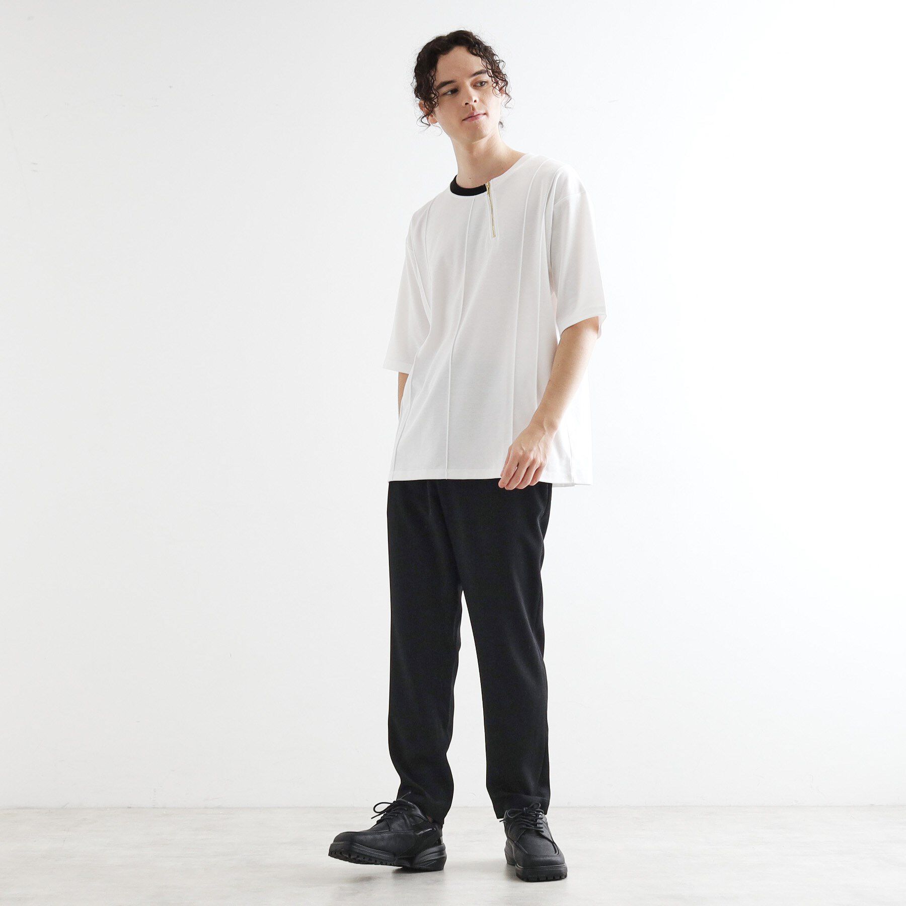 tk.TAKEO KIKUCHI「ストライプタックTシャツ」|Tシャツ・カットソー|