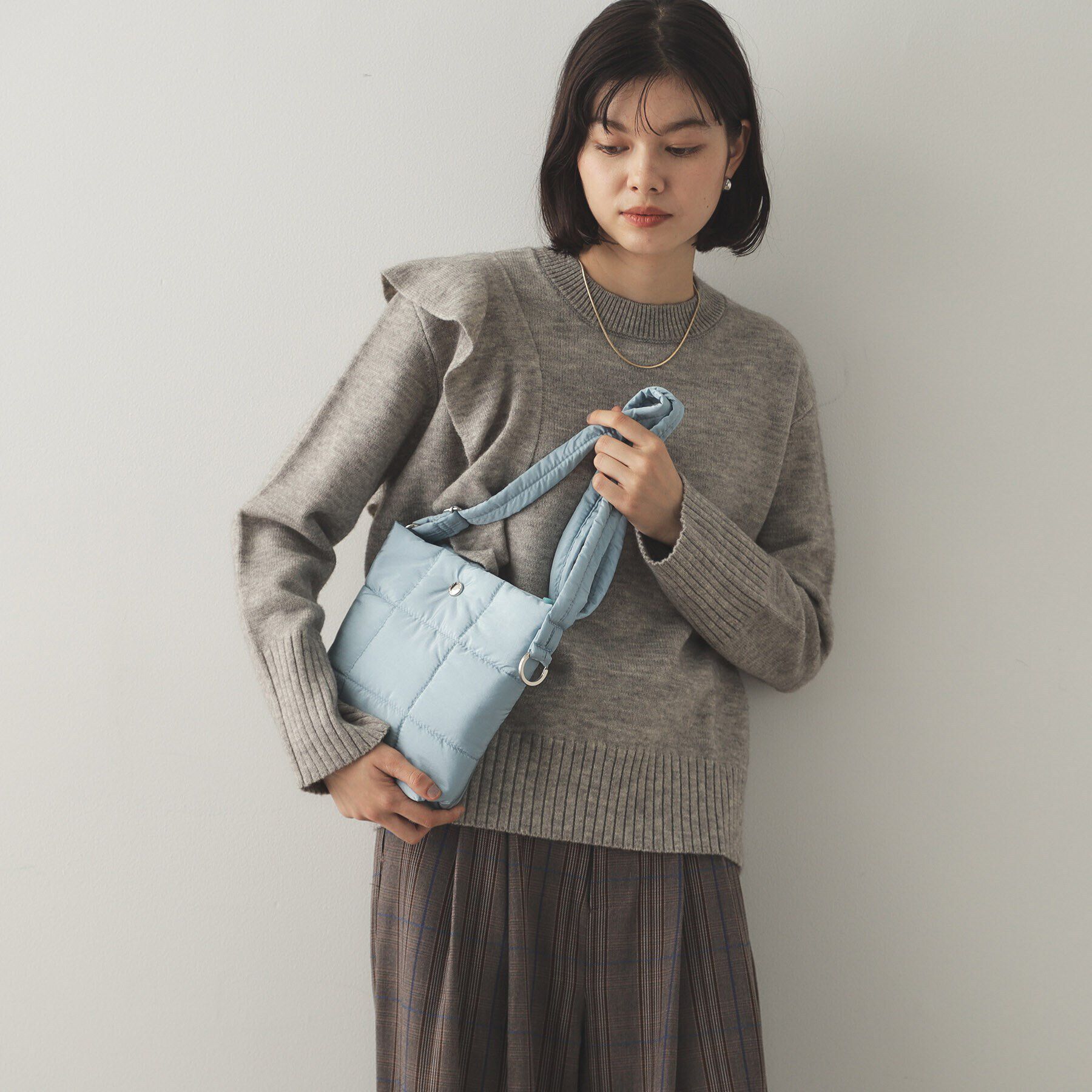 OPAQUE.CLIP「【10色展開／軽量／長さ調整可能】マチ付きクリアポケットミニショルダーバッグ」|ショルダー・メッセンジャー|