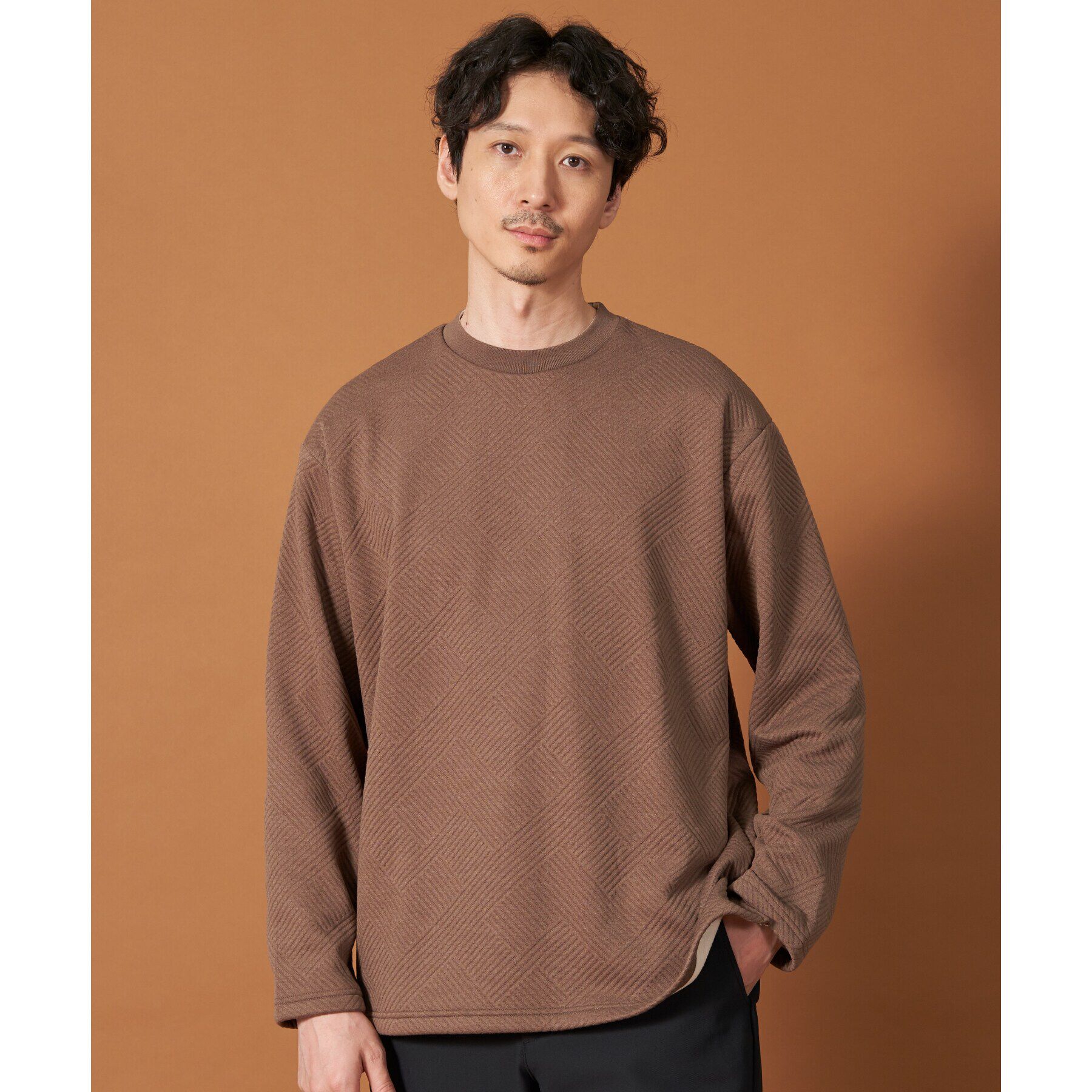 THE SHOP TK「ふくれキルティングフリースプルオーバー」|Tシャツ・カットソー|