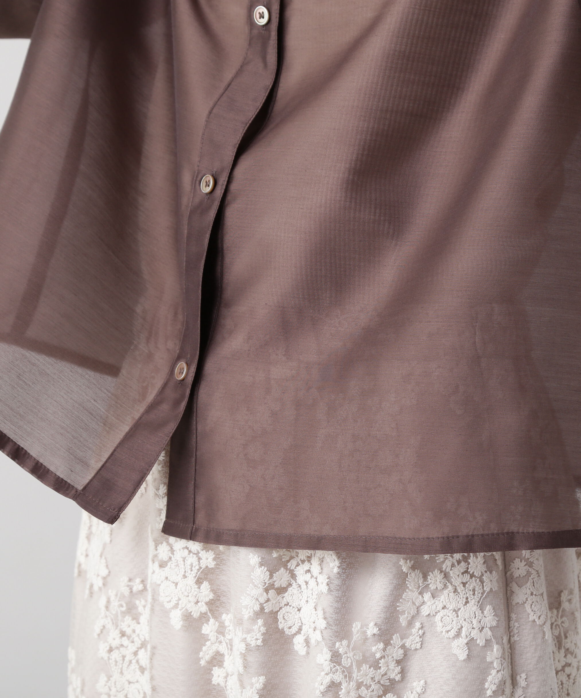  「シアークロップドシャツ」|シャツ・ブラウス|