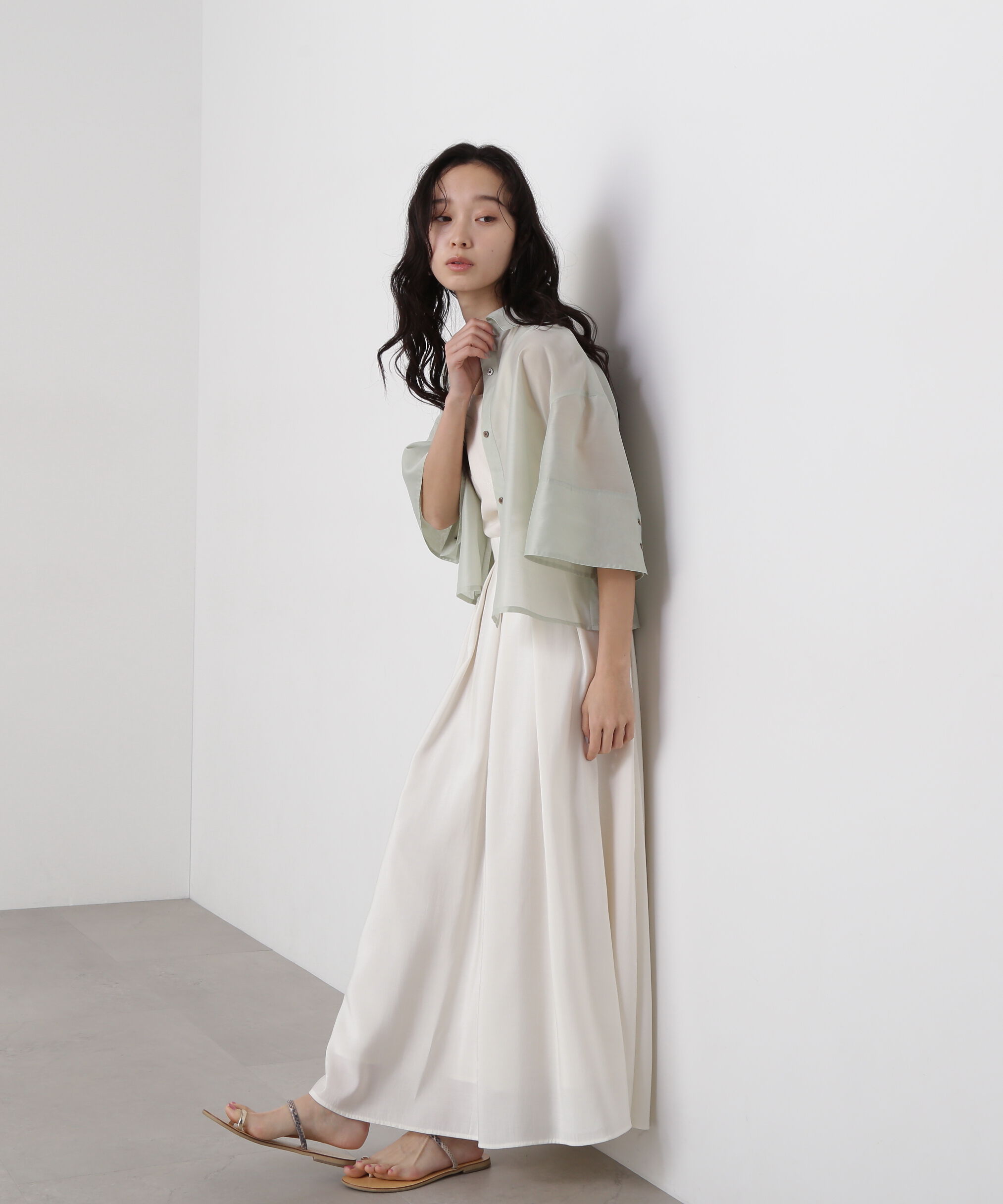  「シアークロップドシャツ」|シャツ・ブラウス|