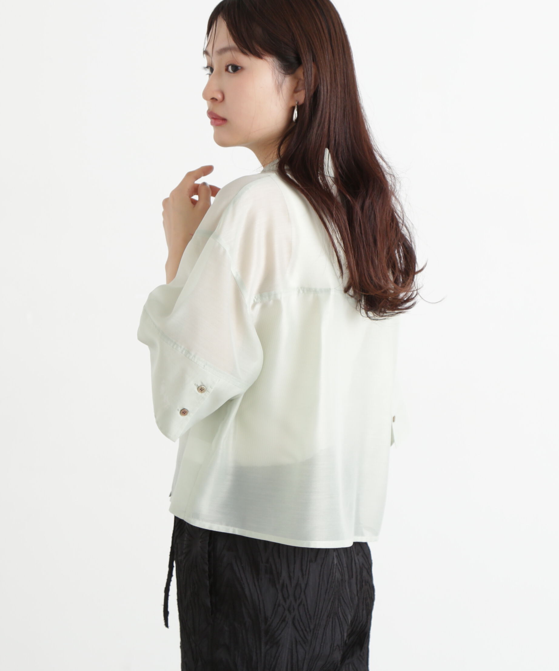  「シアークロップドシャツ」|シャツ・ブラウス|