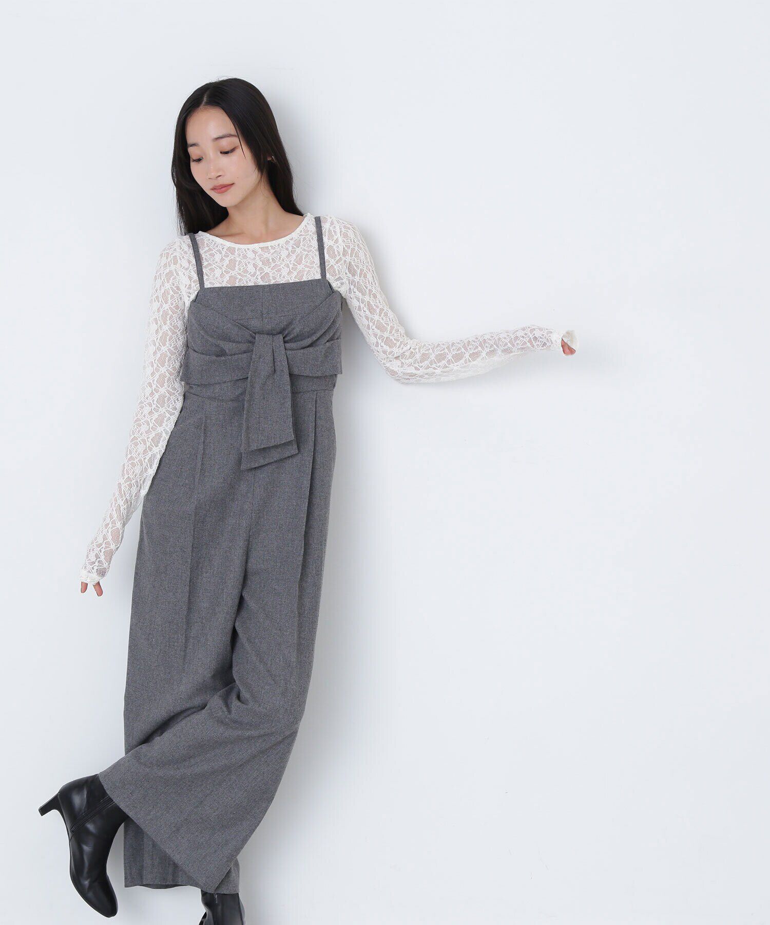  「ビッグリボンオールインワン」|ワンピース|